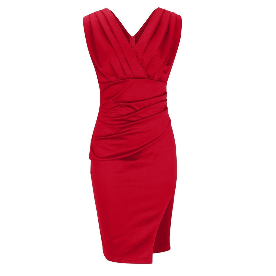 Maud™ | Elegante vestido de corte en V con abertura