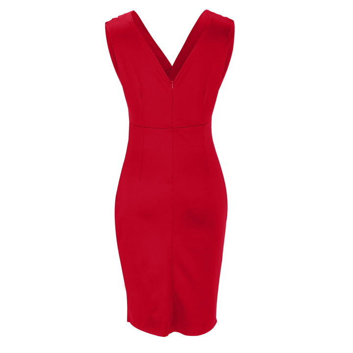 El Vestido Midi Nadinee con Escote en V