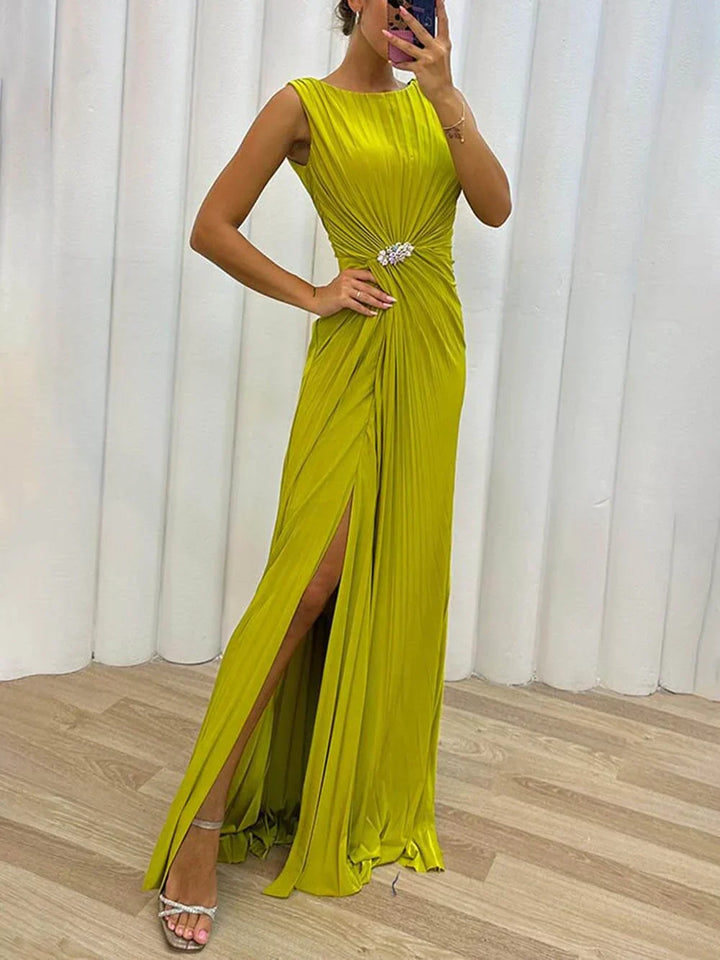 Amelia™ | Vestido Largo Plisado