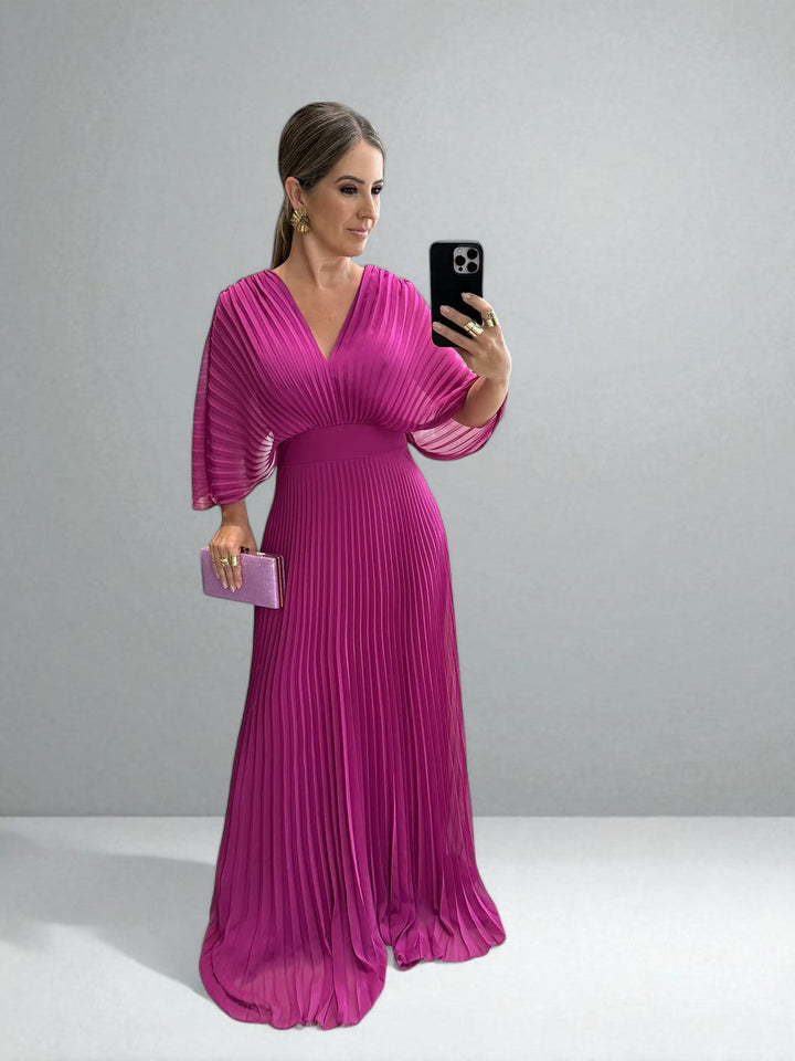 El Vestido Maxi Plisado Amara