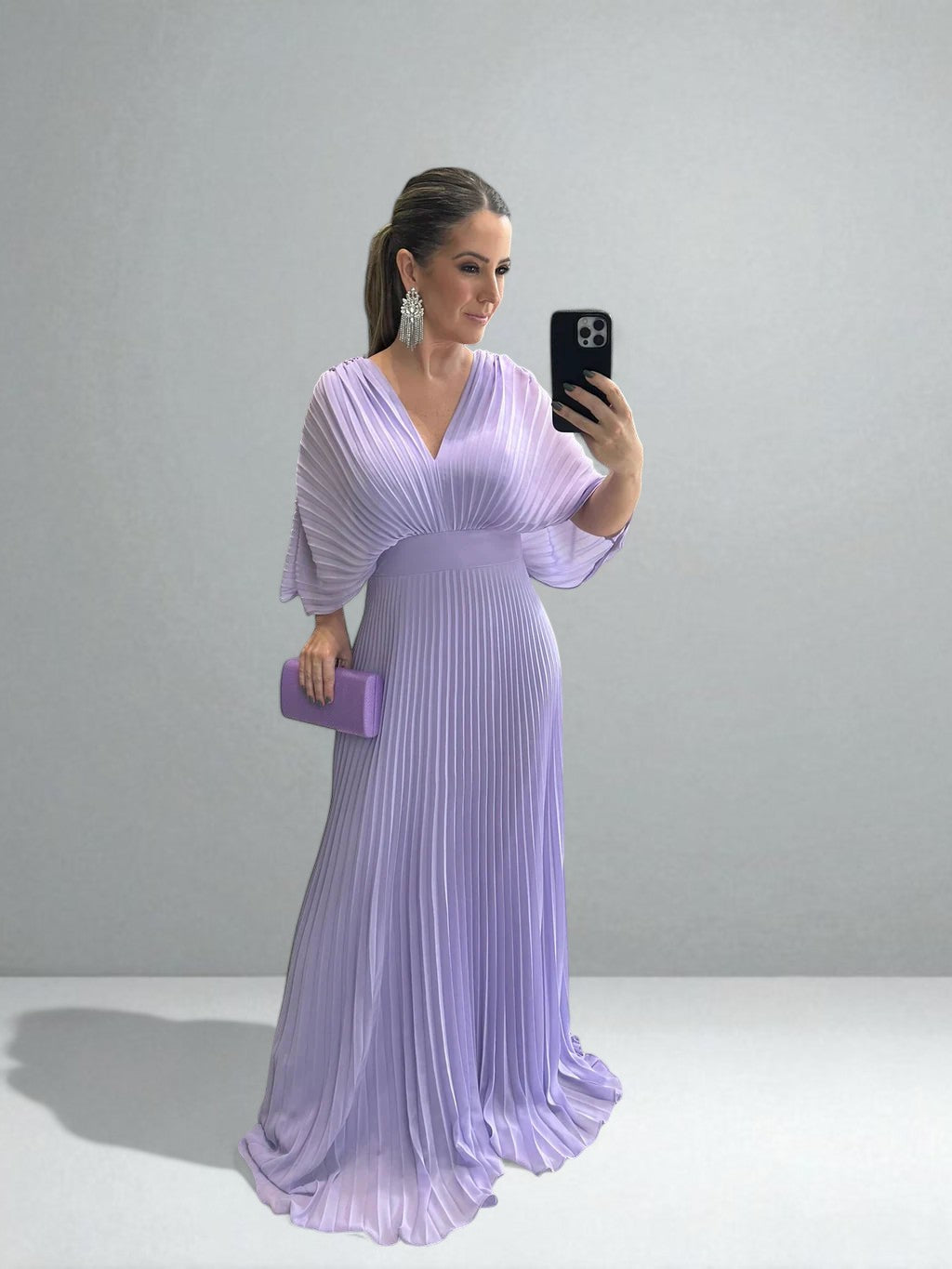El Vestido Maxi Plisado Amara