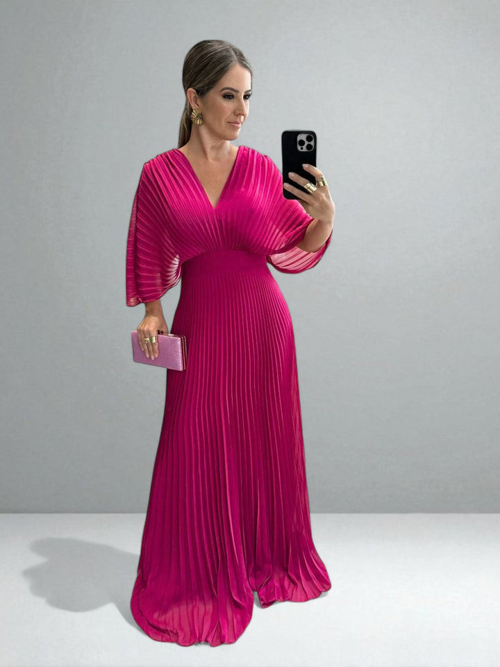 El Vestido Maxi Plisado Amara