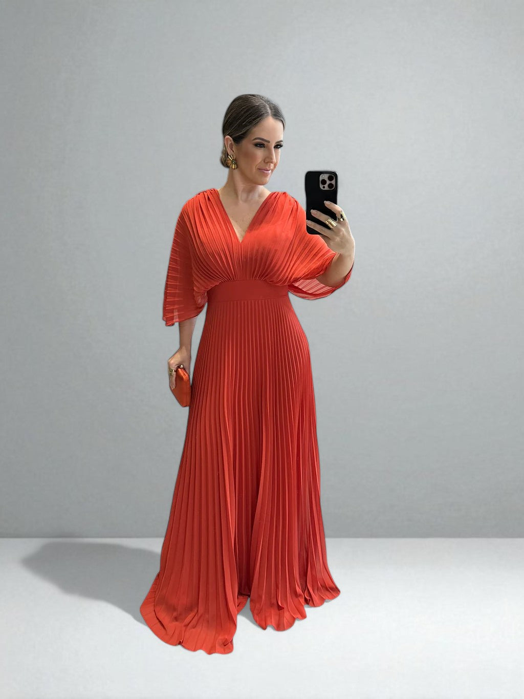 El Vestido Maxi Plisado Amara