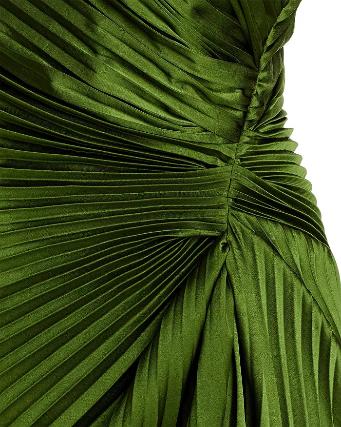 Aurelia – Vestido Plisado de Un Solo Hombro