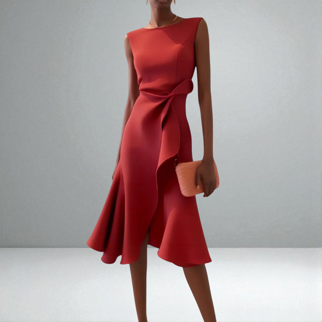 El Vestido Midi Drapado Juliette