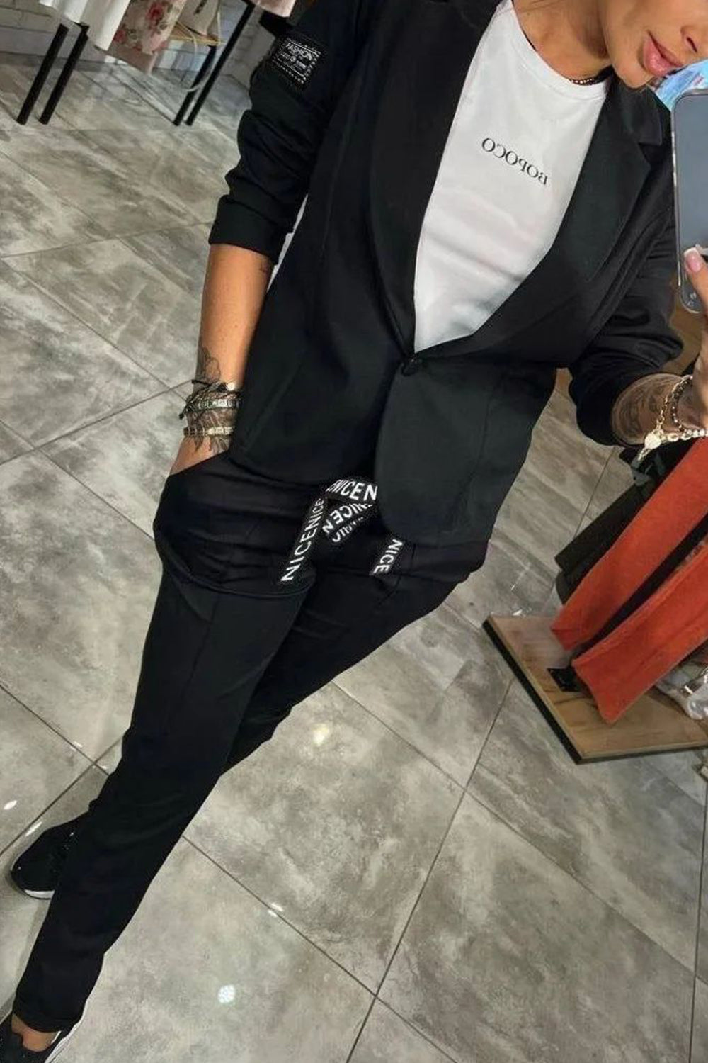 Iren - Conjunto de dos piezas para mujer
