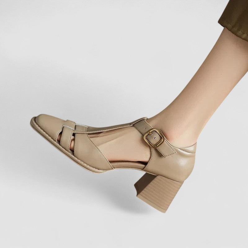 Scarlett – Tacones de Bloque T-strap Ortopédicos