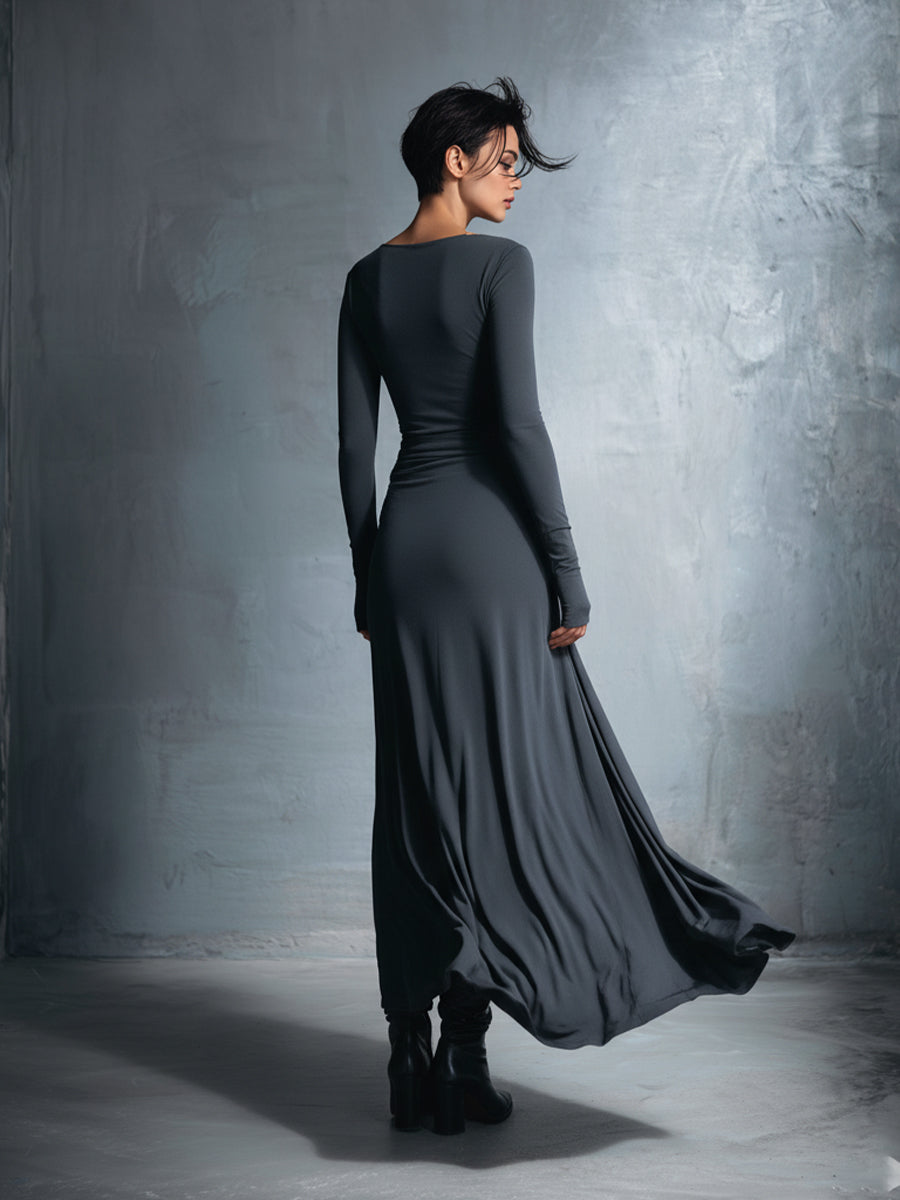 Gabriella – Vestido largo con lazo lateral
