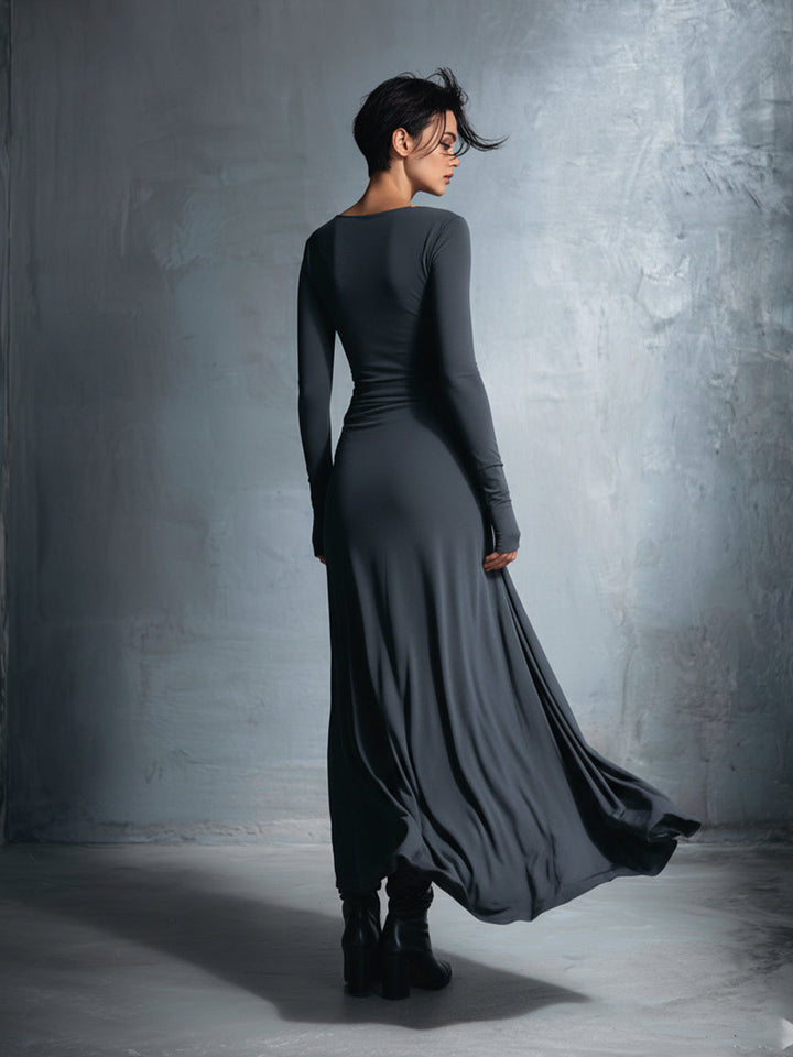 Gabriella – Vestido largo con lazo lateral