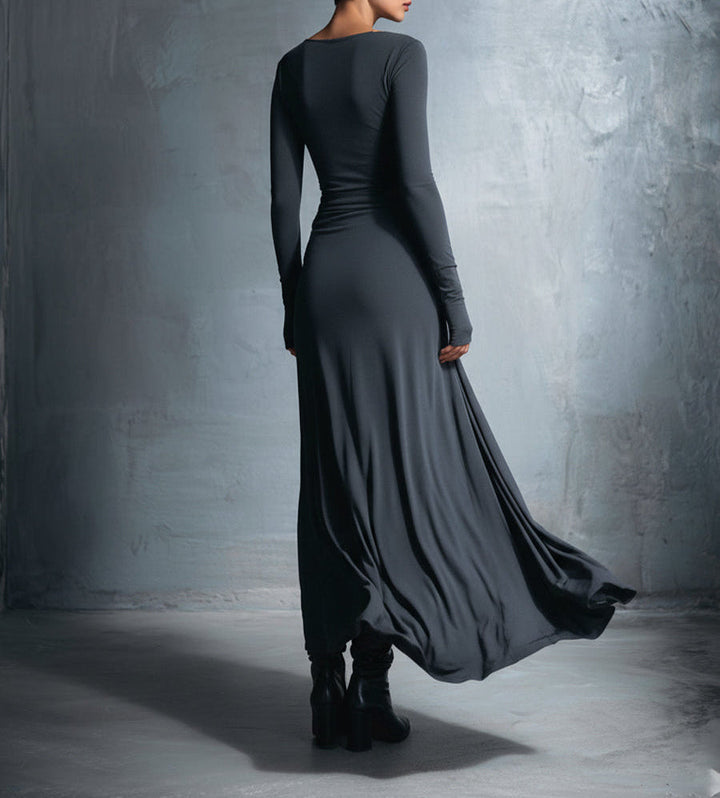 Zofia - Vestido maxi con nudo lateral