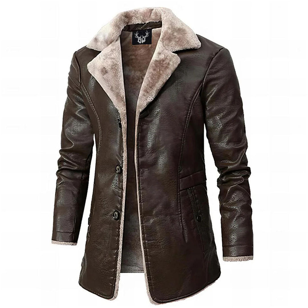 MARTINEZ BARCELONA | CHAQUETA DE CUERO ELEGANTE Y CÓMODA PARA HOMBRE