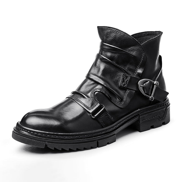Matteo - Zapatos de hombre marrones con cordones Martin