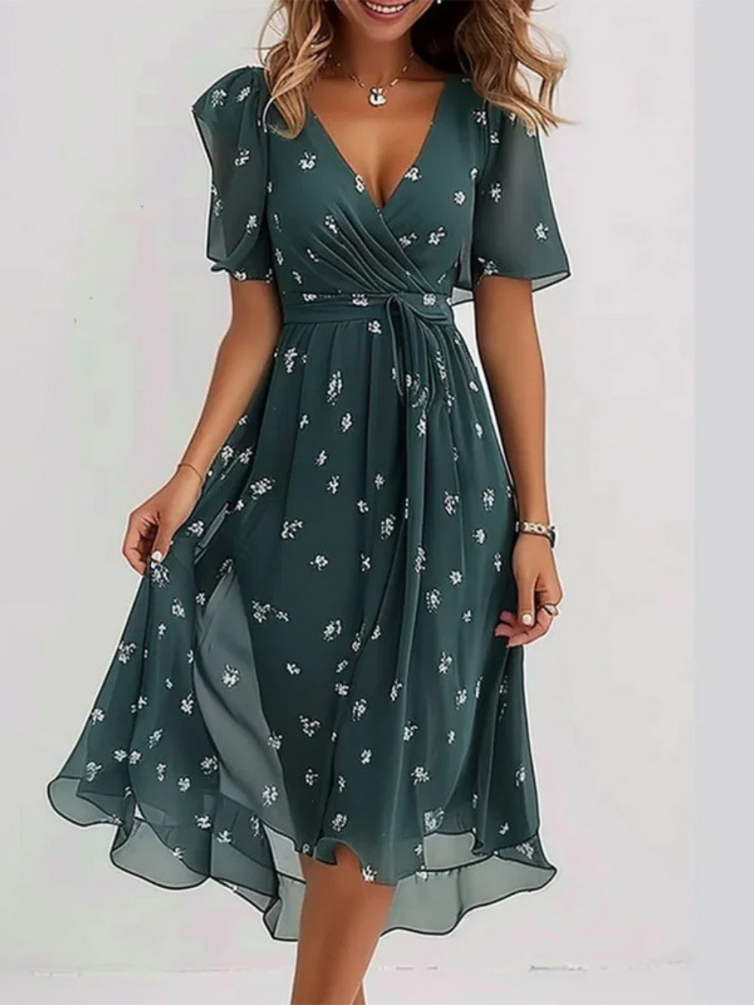 Matilda | Vestido de Verano con Tapa para el Abdomen