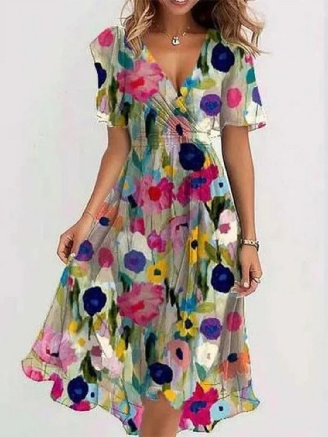 Matilda | Vestido de Verano con Tapa para el Abdomen