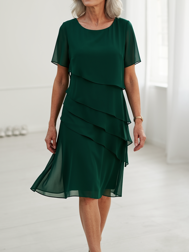 Linda | Vestido Elegante y Confortable con Volantes