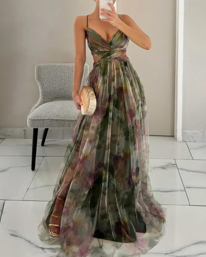 Giselle - Encantador Maxi-vestido con Estampado Floral