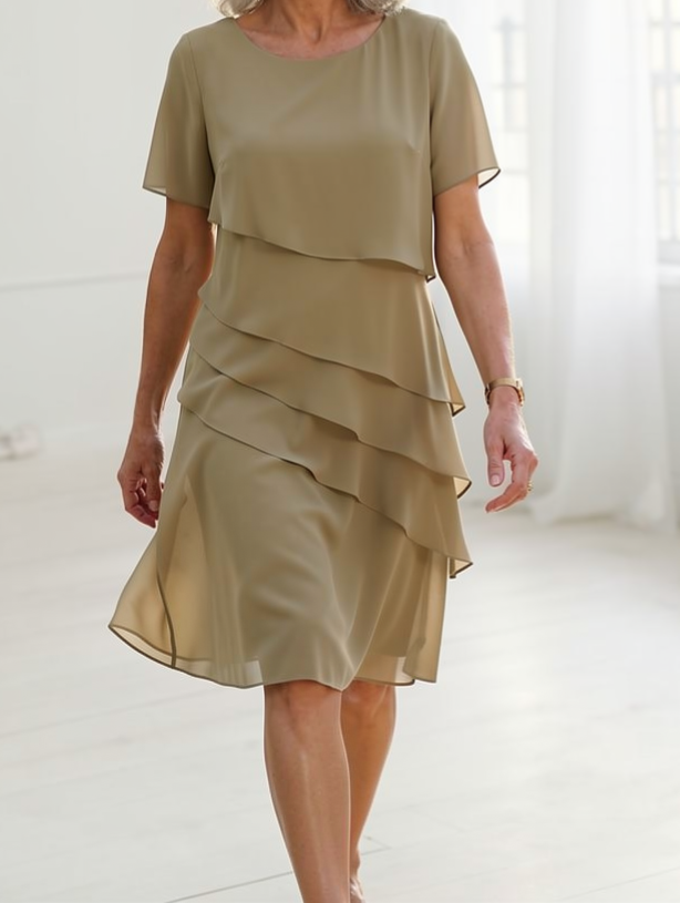 Linda | Vestido Elegante y Confortable con Volantes