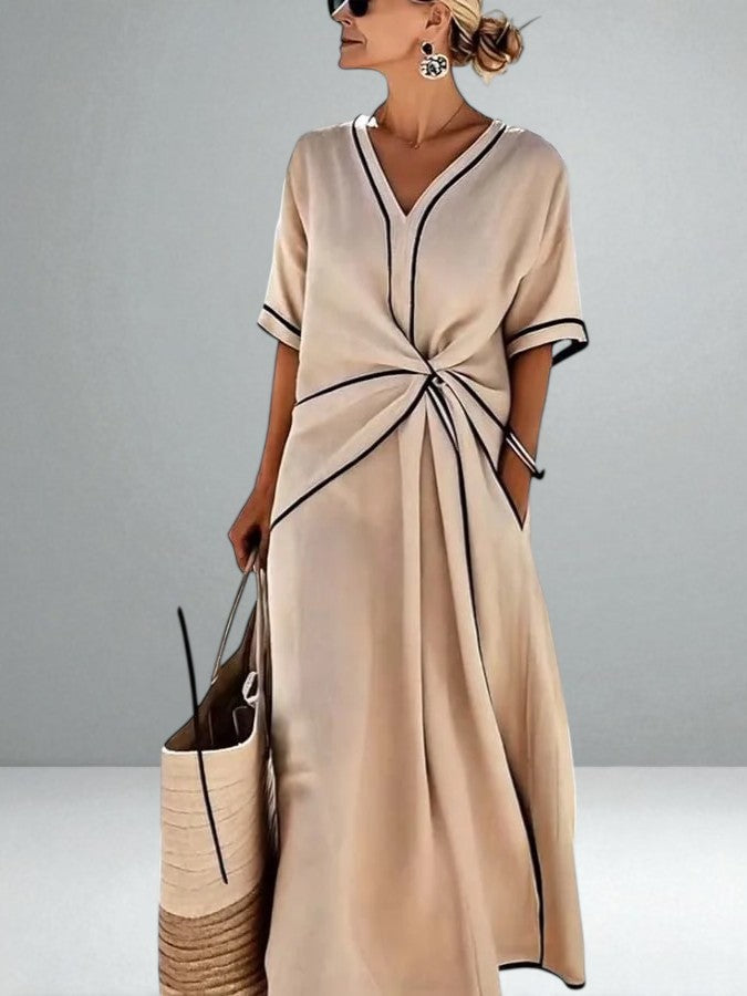 El Vestido Maxi Rayado Isla