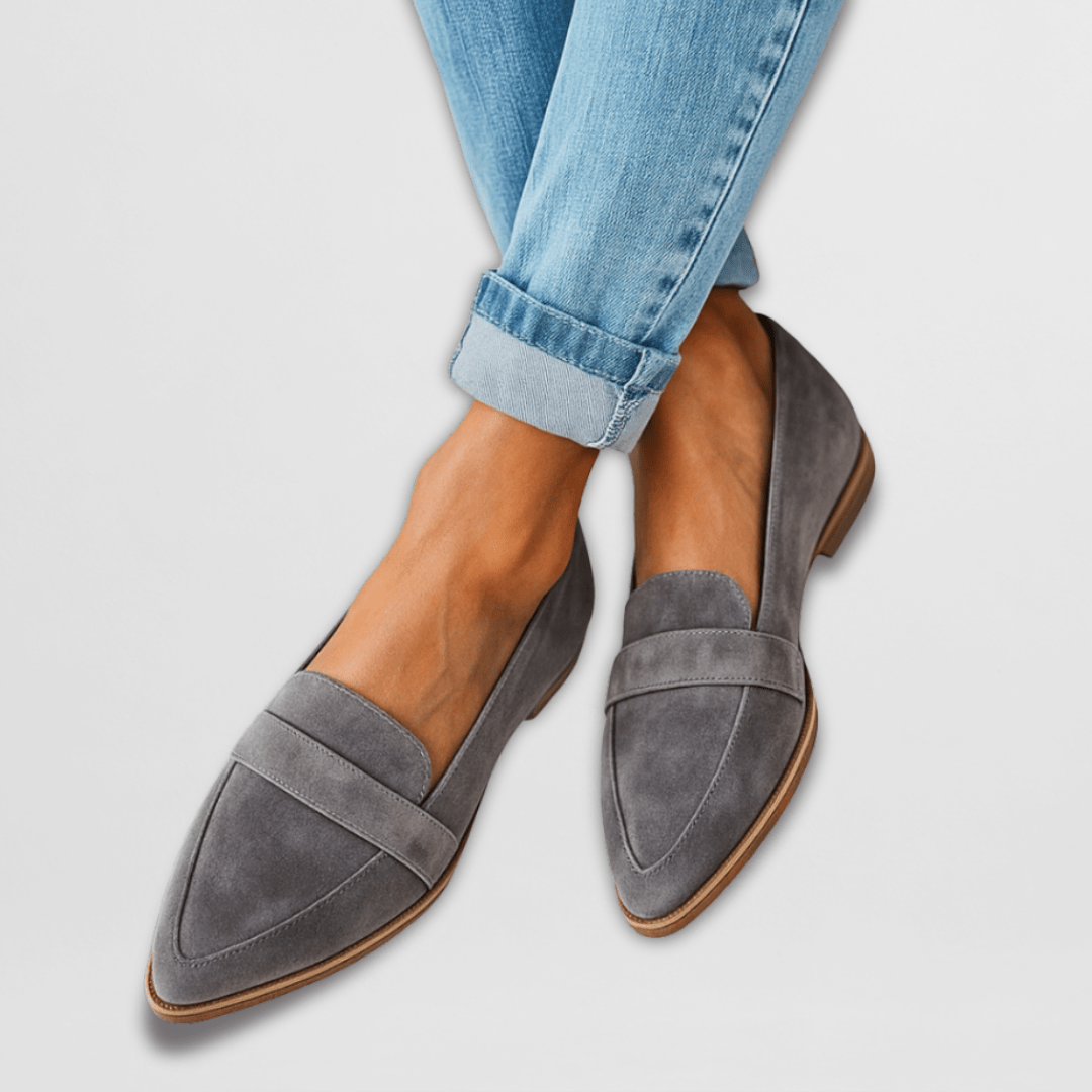 Helen | Zapatillas de ante ortopédicas suaves