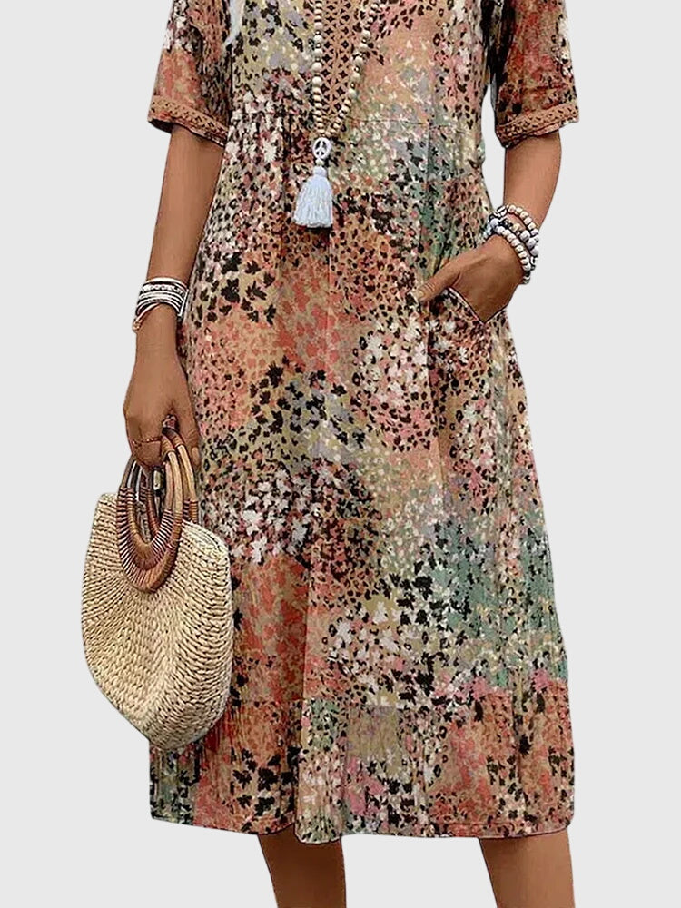 Bella | Vestido Midi Floral Chic