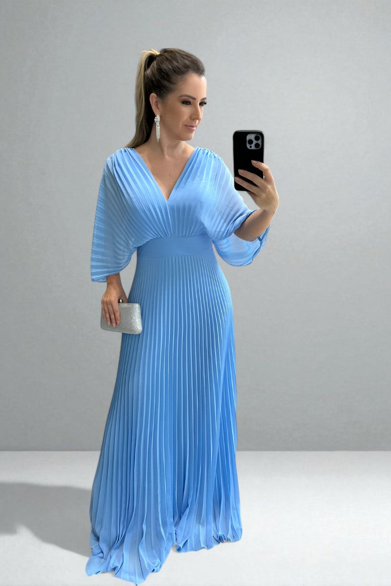 El Vestido Maxi Plisado Amara