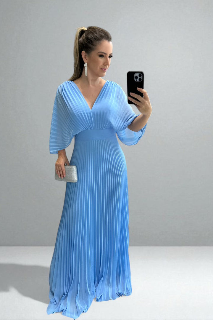 El Vestido Maxi Plisado Amara
