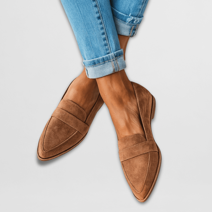 Helen | Zapatillas de ante ortopédicas suaves