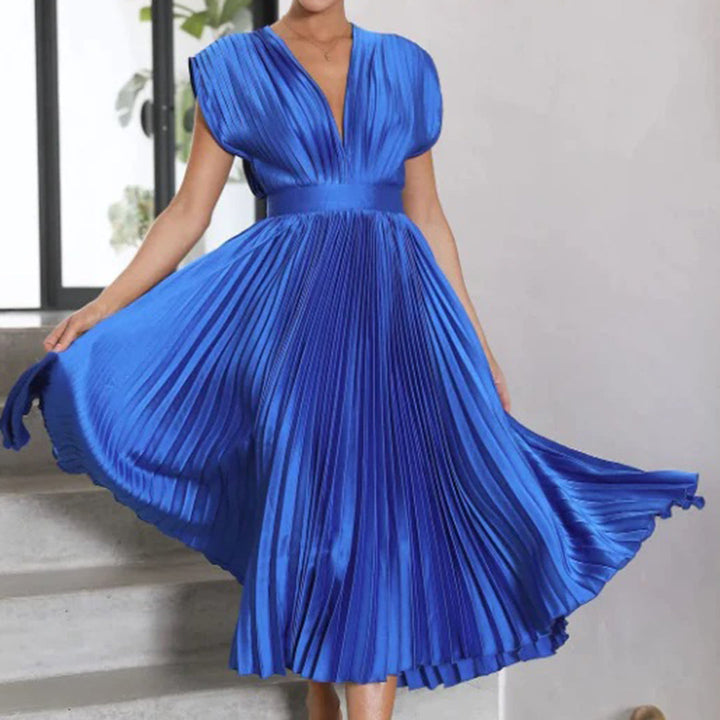 Marni™ | Vestido Midi Plisado Atemporal