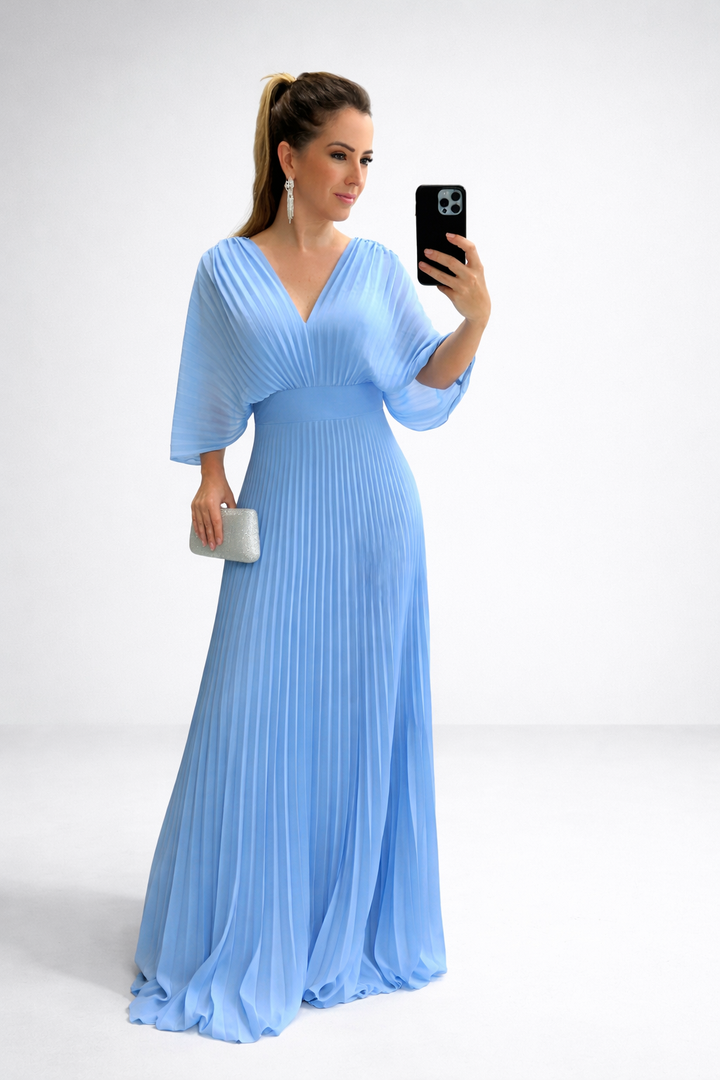 El Vestido Maxi Plisado Amara
