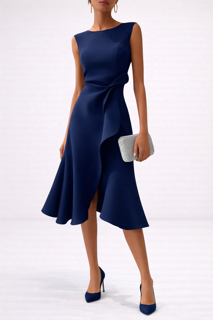 El Vestido Midi Drapado Juliette
