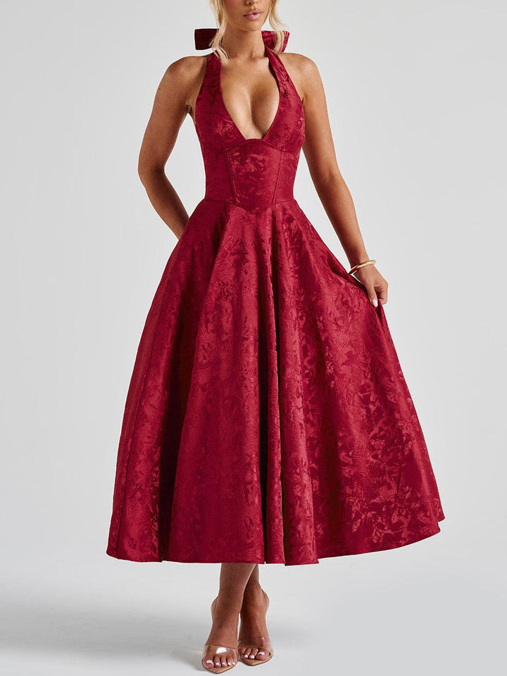 Maya™ | Elegante Vestido Midi en Amarillo Limón