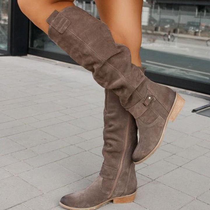 Zavira | Botas de ante elegantes y cálidas para mujeres
