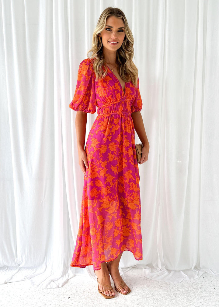 Luna™ | Vestido Midi Floral Moderno