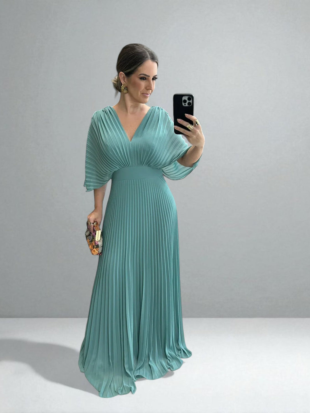 El Vestido Maxi Plisado Amara