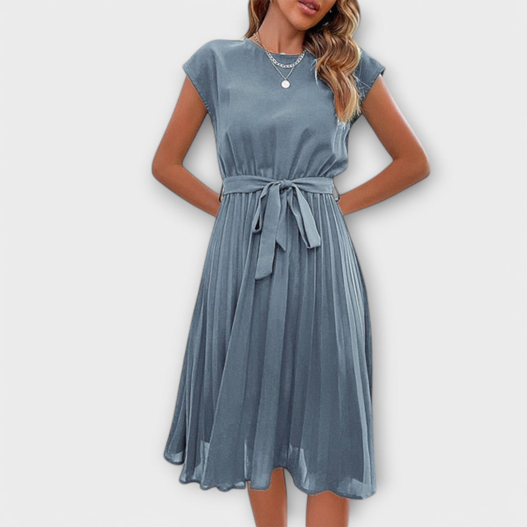 Shira™ | Vestido Midi Plisado de Verano