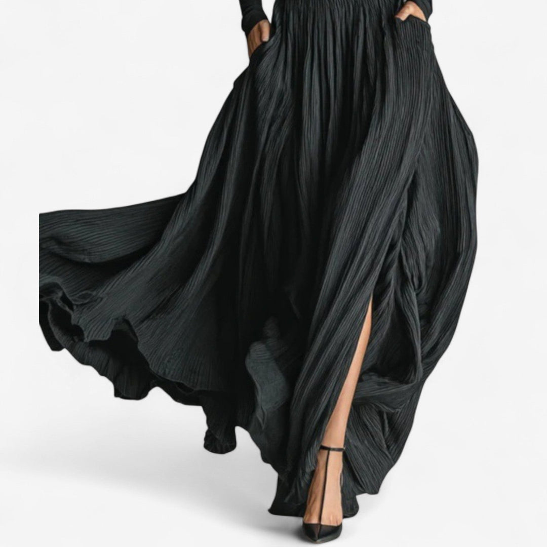Alessia | Vestido maxi de talle alto