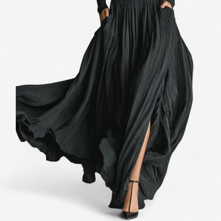 Alessia | Vestido maxi de talle alto