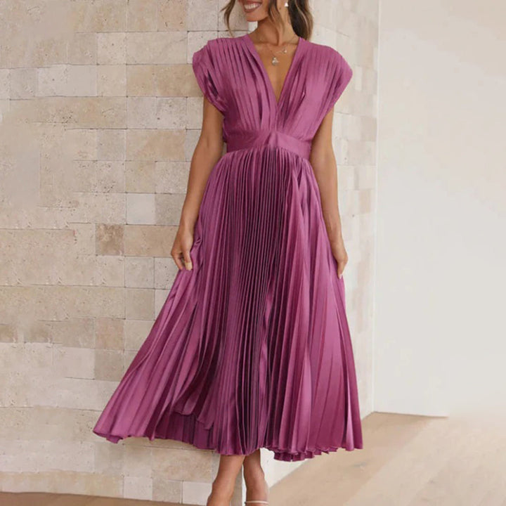 Marni™ | Vestido Midi Plisado Atemporal