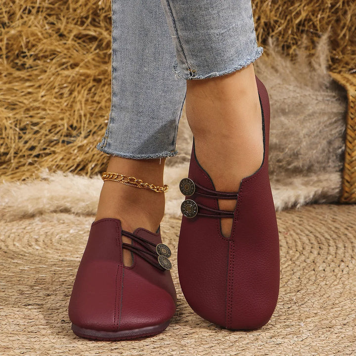 Elena — Zapatos Planos con Detalle Elástico