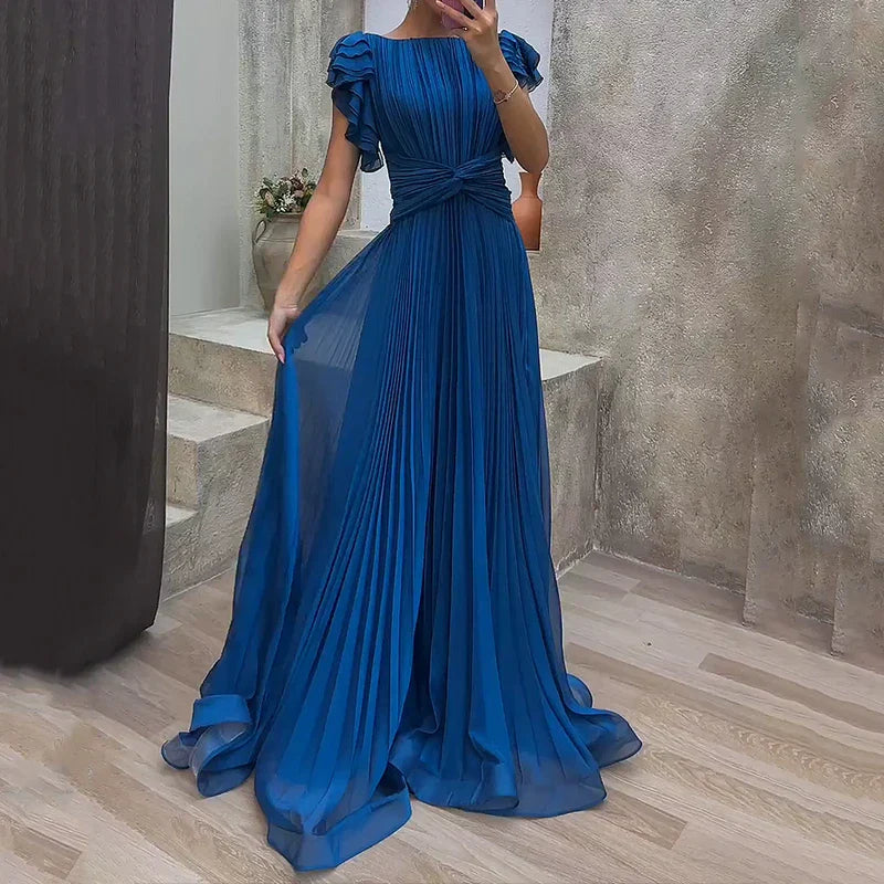 Maya™ | Vestido de Noche Plisado