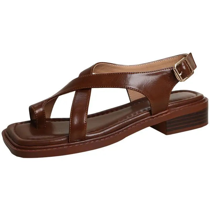 Inés — Sandalias Planas Estilo Francés