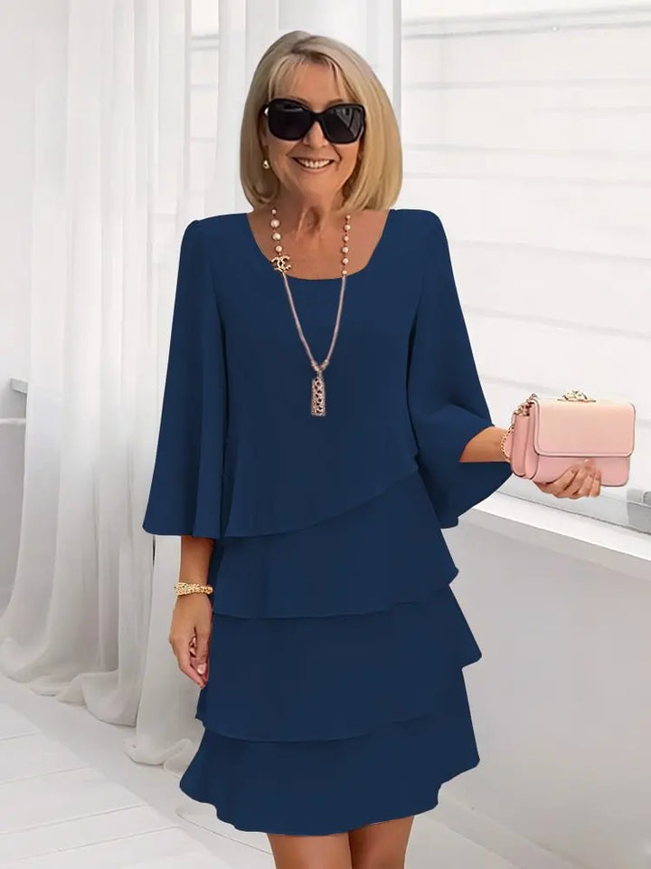 Catherine | Vestido Elegante con Volantes y Confort