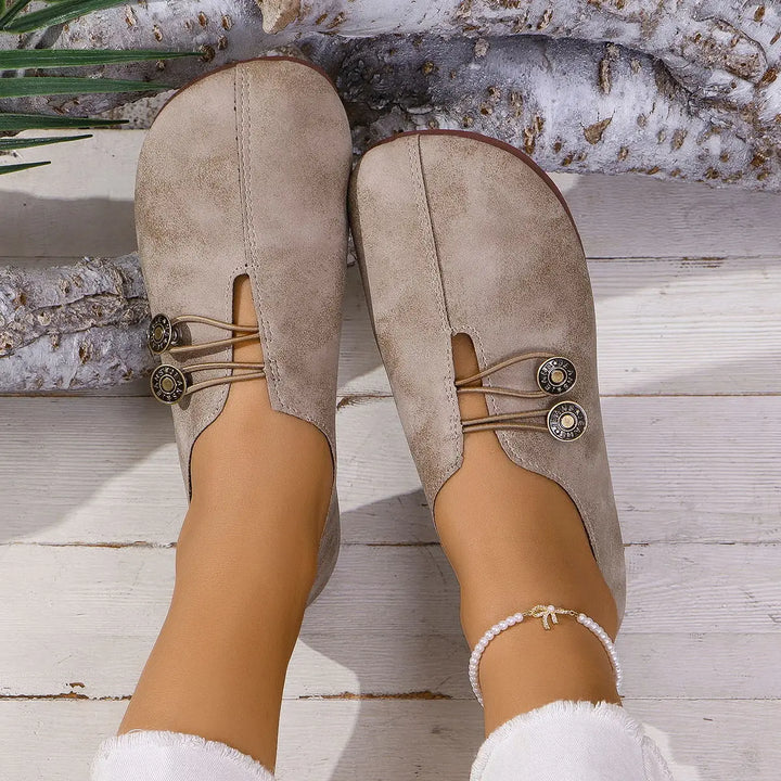 Elena — Zapatos Planos con Detalle Elástico