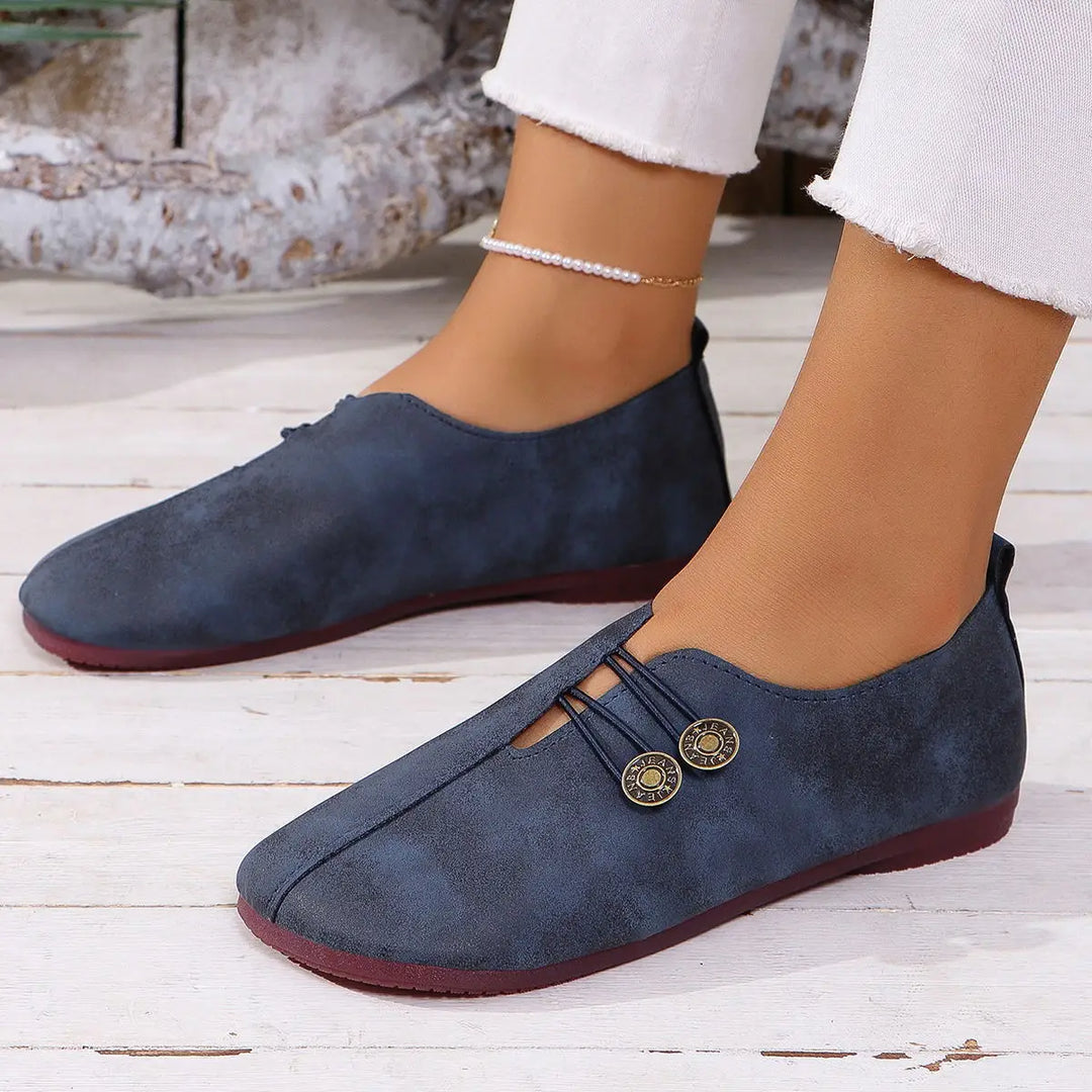 Elena — Zapatos Planos con Detalle Elástico