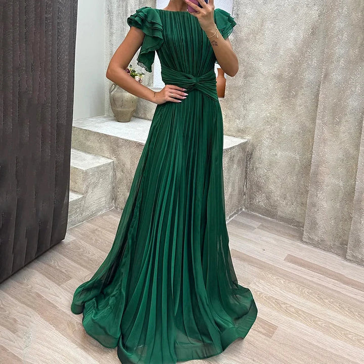 Maya™ | Vestido de Noche Plisado