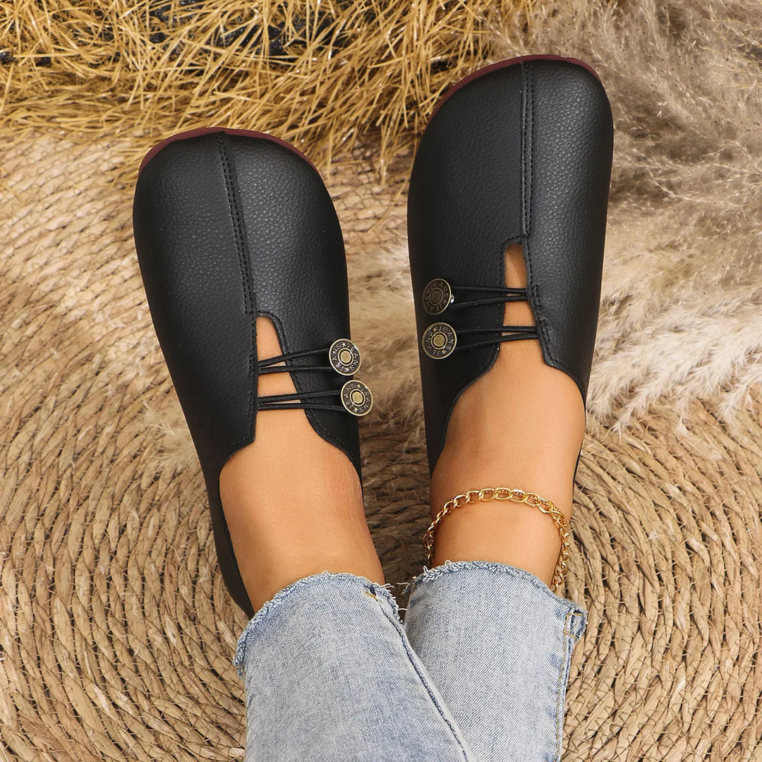 Elena — Zapatos Planos con Detalle Elástico
