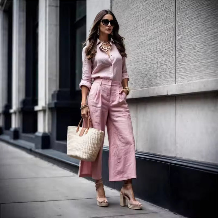 Noor™ || Conjunto con pantalones de caída libre