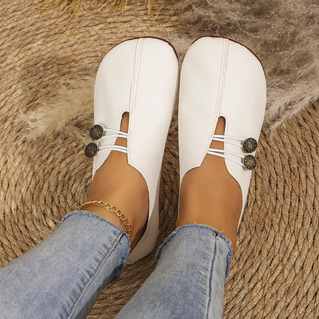 Elena — Zapatos Planos con Detalle Elástico