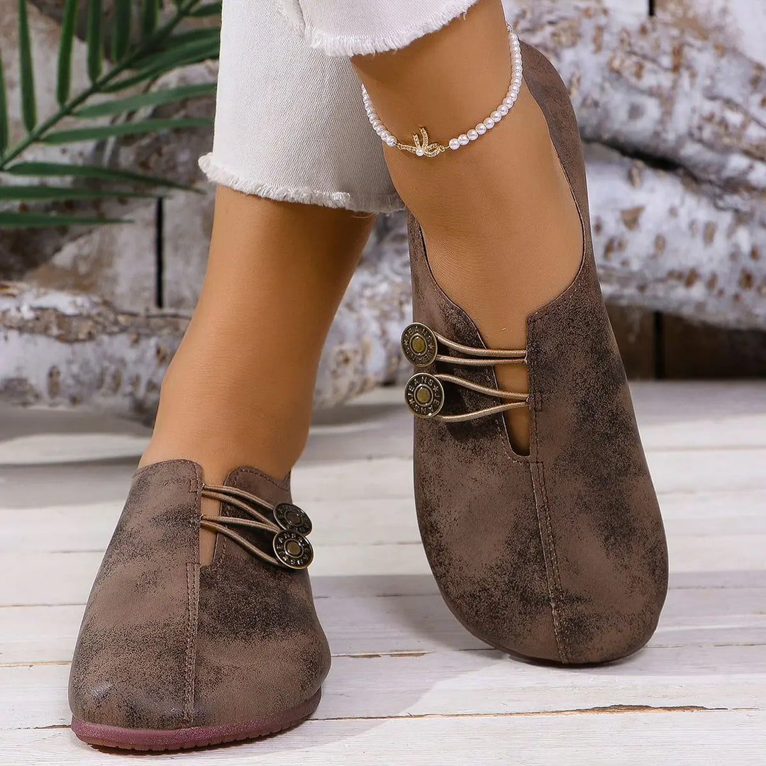 Elena — Zapatos Planos con Detalle Elástico