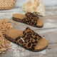 Lola — Sandalias Leopardo con Suela de Corcho